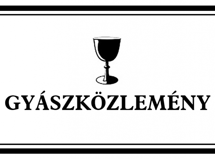 GYÁSZKÖZLEMÉNY