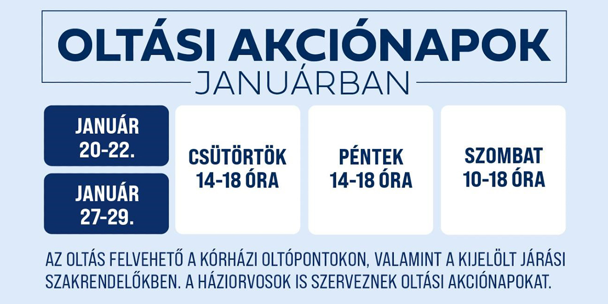 Oltási akciónapok
