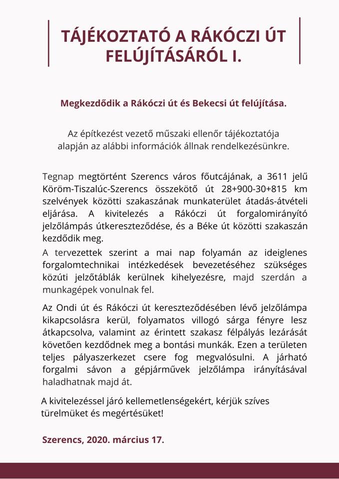 Rákóczi út felújítás 1. Rákóczi út felújítás 1.