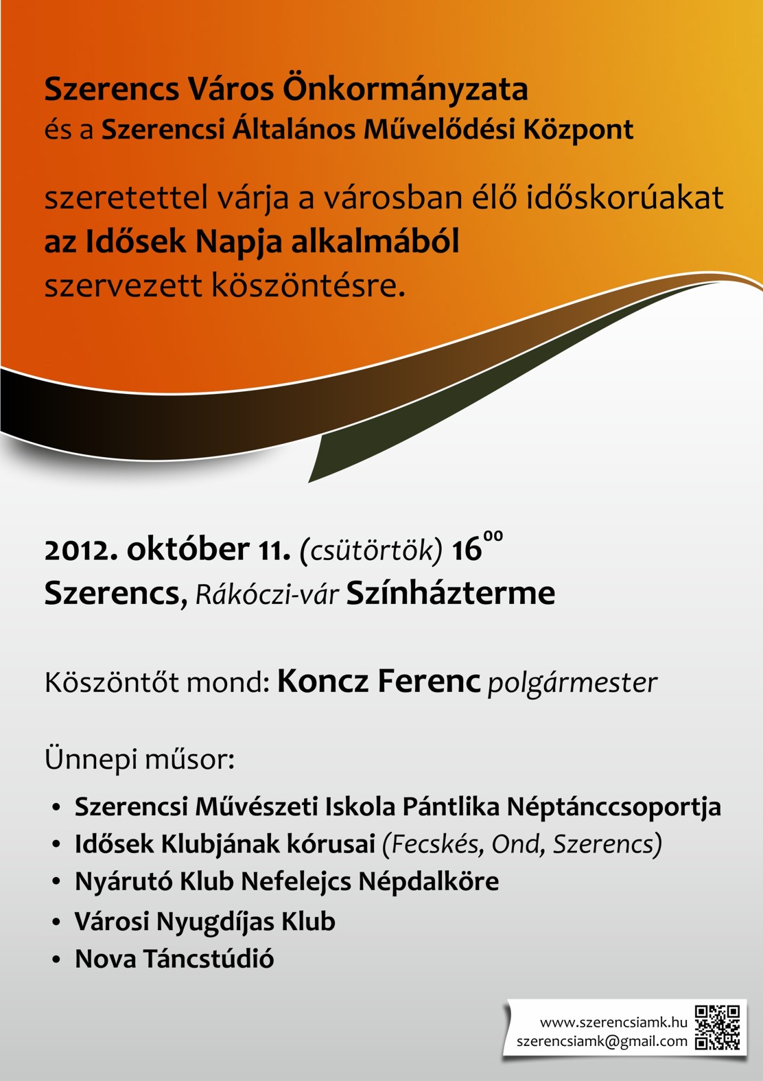 Idősek napi köszöntés