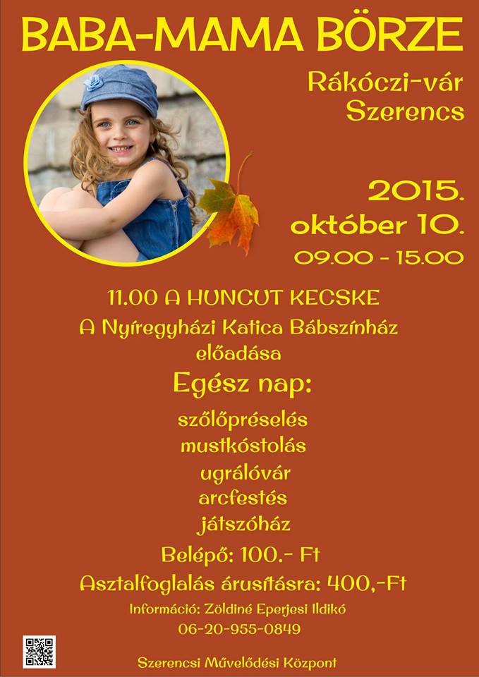 Baba-mama börze - 2015. 10. 10.