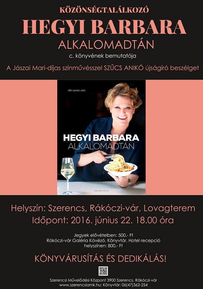 Hegyi Barbara közönségtalálkozó