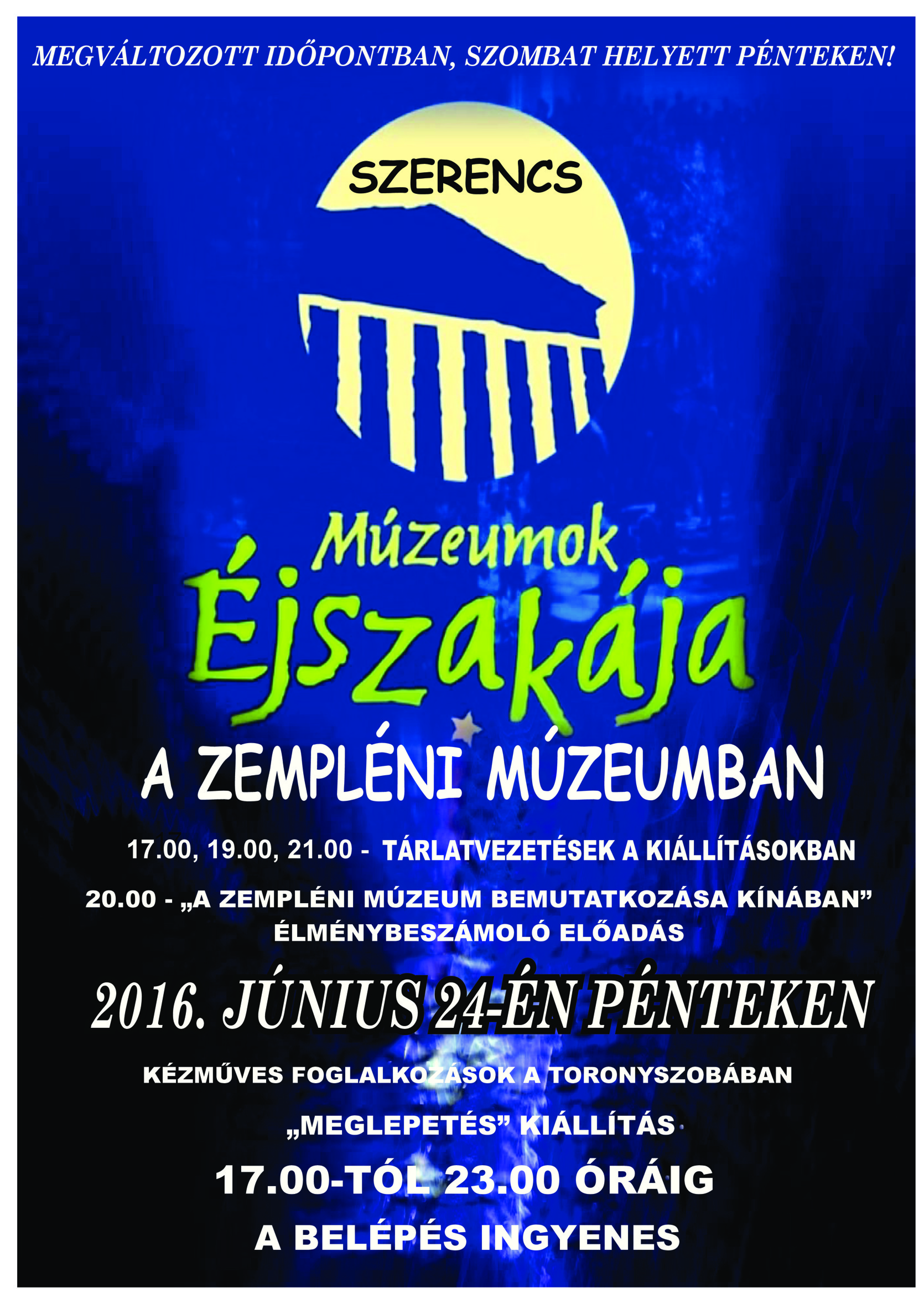 Múzeumok Éjszakája Szerencsen