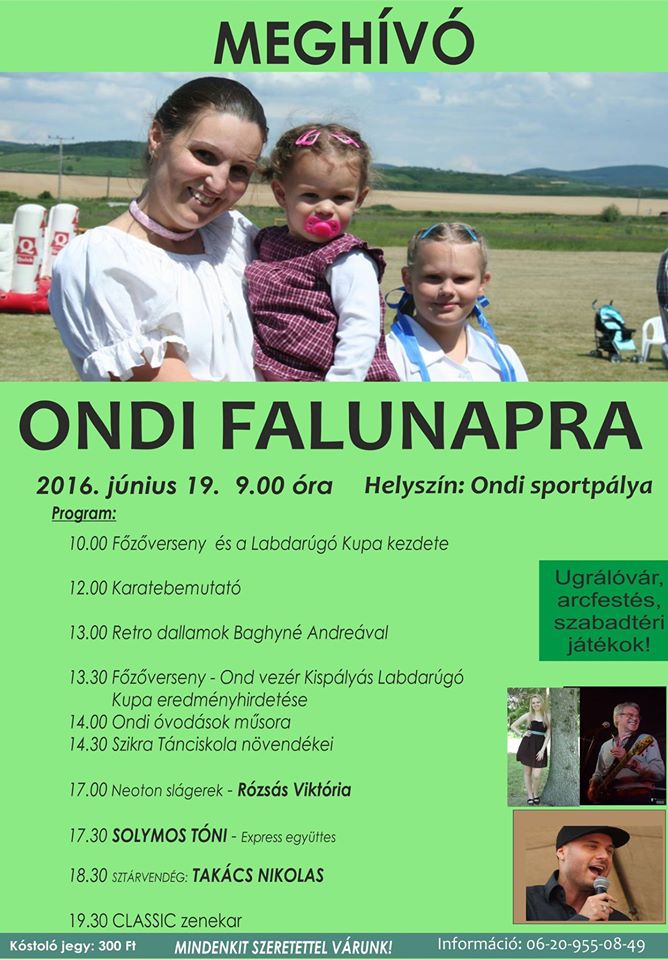 Ondi falunap, Ond sportpálya