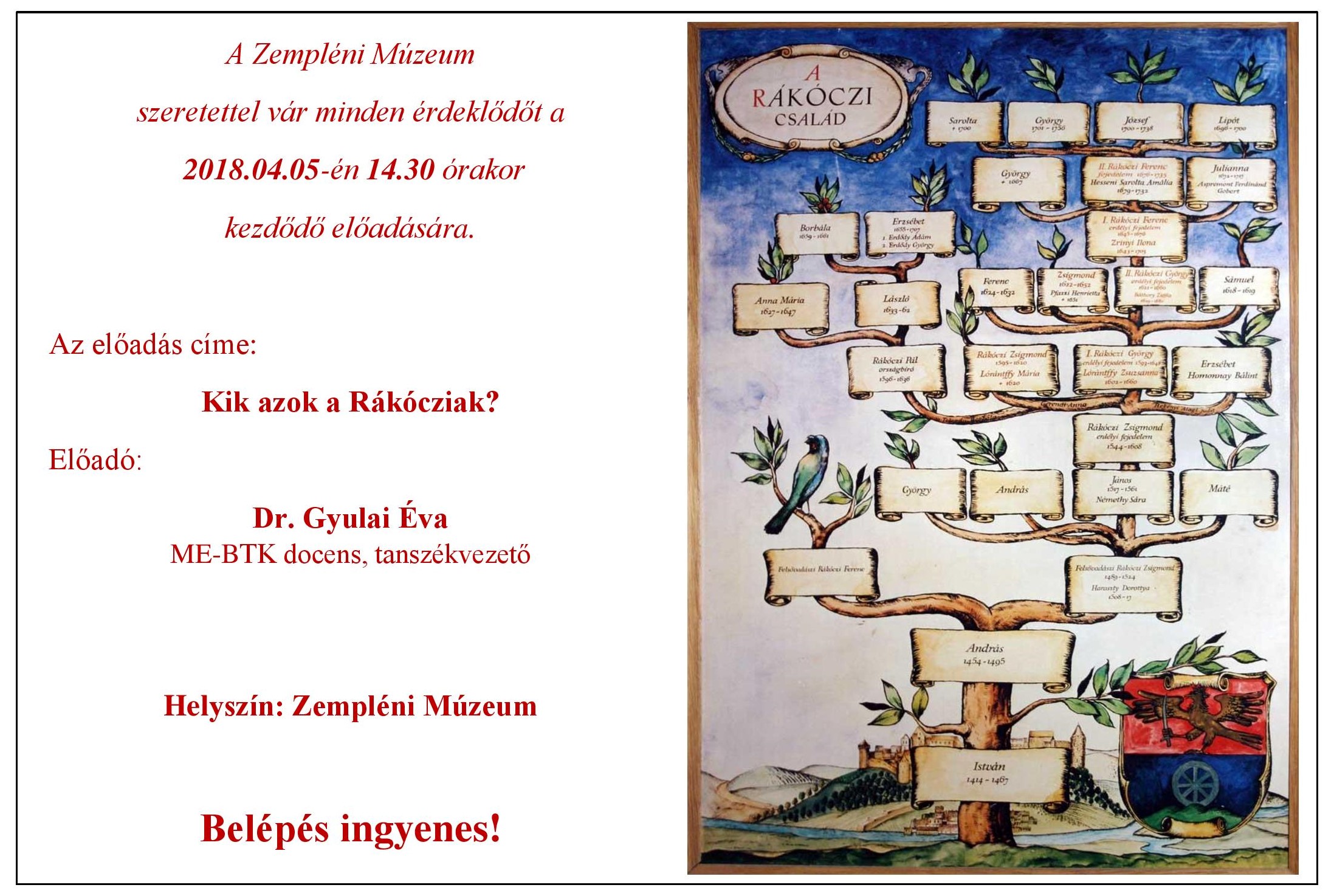 Zempléni Múzeum meghívó