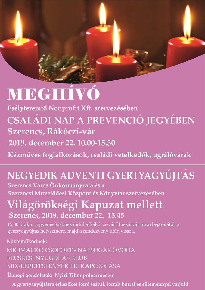 Adventi gyertyagyújtás IV.