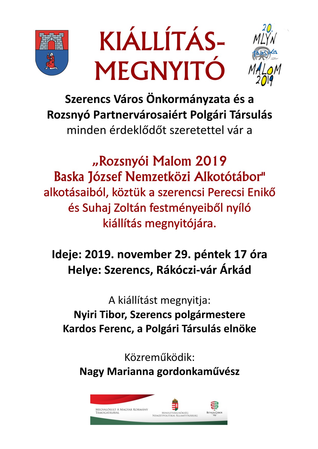 Kiállításmergnyitó 20191129 Szerencs
