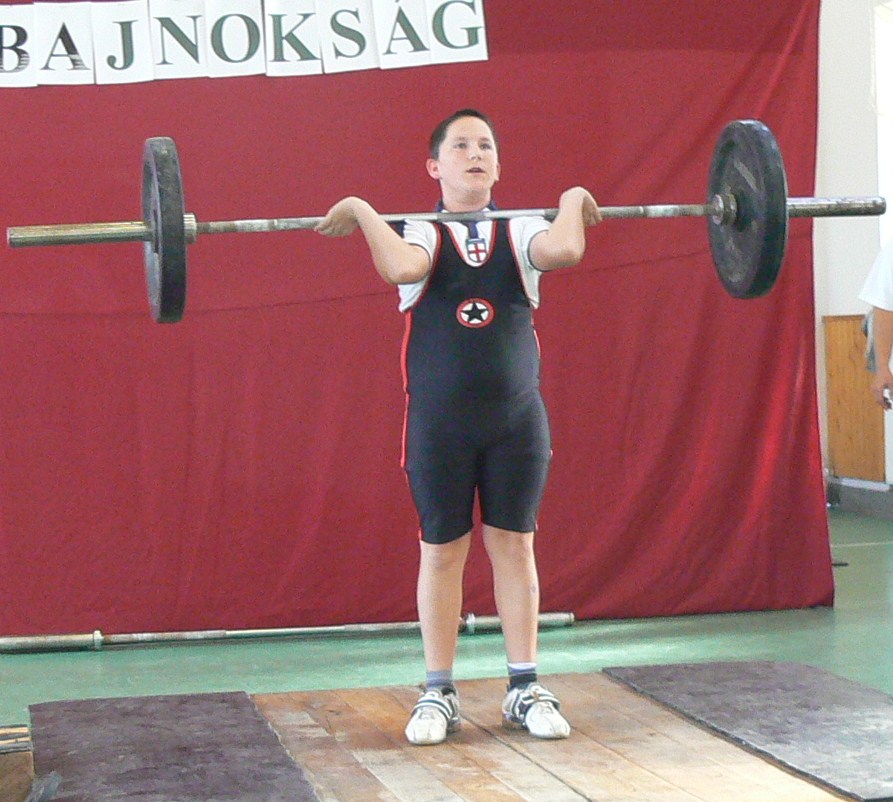 Nagy Tamás a súlyemelő házibajnokságon