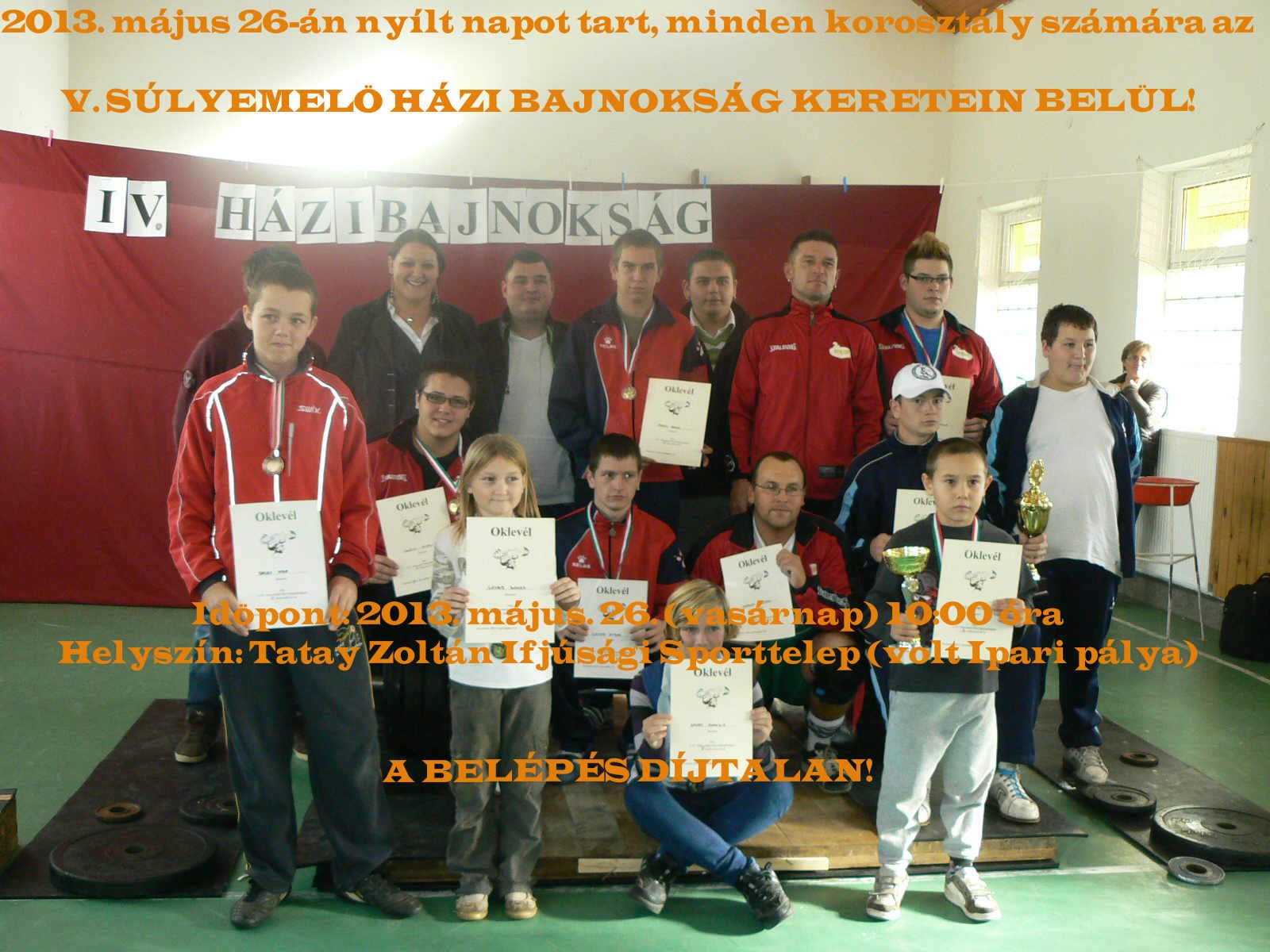 V. Súlyemelő Házi Bajnokság